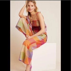 Anthropologie Multicolor Patchwork Jumpsuit